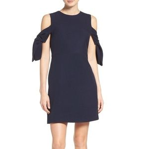 Tied Cold Shoulder Dress